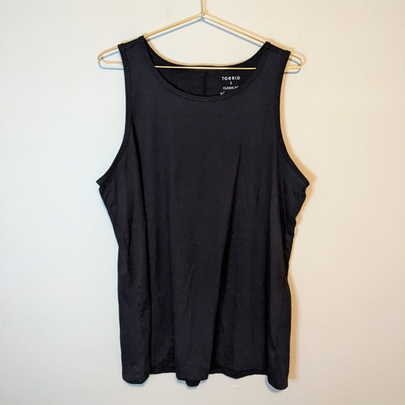 Torrid Black Classic Fit Tank Top, size 2X - Picture 1 of 4